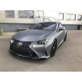 Накладка сплиттер на передний бампер на Lexus RC